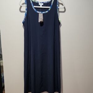 J. Jill Womens On The Go Navy Dress Size S Tall New